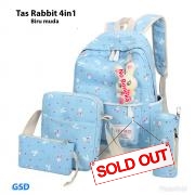 Tas Rabbit 4in1 biru muda