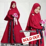 Gamis elena maroon