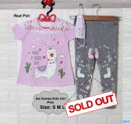 Set Domba kids 3in1 pink