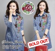 Tunik Salur Sakura navy