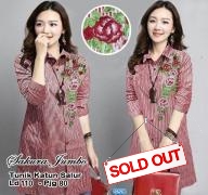 Tunik Salur Sakura Red