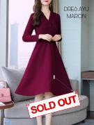 Dress Ayu maroon