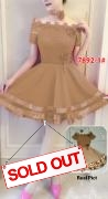 Dress import 7892-1 coklat