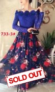 Longdress import 733-3 blue