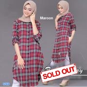 Tunik Berry maroon