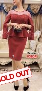 Setelan import 8363 maroon
