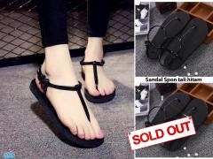 Sandal Spon tali hitam