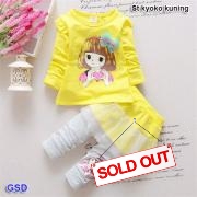 setelan kyoko kuning kids