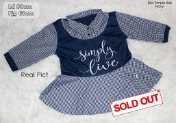 Blus simple 945 navy