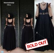 Set Overall candy hitam