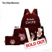Tas chips 4in1 maroon