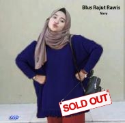 Blus Rajut rawis navy