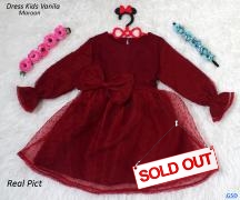 Dress Vanila Kids Maroon