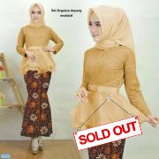 Set organza duyung mustard