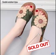 sandal matahari hijau