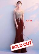Longdress import 8271 maroon