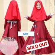 Hijab rossa kids maroon-hijab pita dot