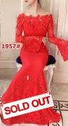 Dress import 1957 red