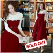 Dress Kori Maroon