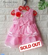 Dress kids siska pink muda
