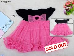 Dress kids quisi pink
