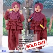 Set fathin kids maroon-set tahtin