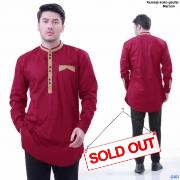 Kemeja Koko Gaufar maroon
