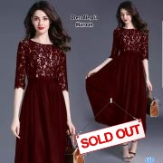 Dress Alegria maroon