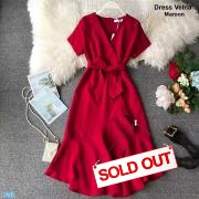 Dress velna maroon