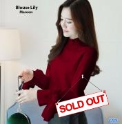 Blouse lily maroon