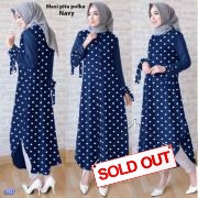 Maxi pita polka navy