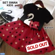 Set Swan Kids Maroon