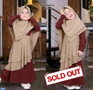 Hijab sakina maroon