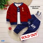 St An Avy kids maroon