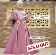 Gamis ribbon kids dusty