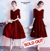 Dress esmeralda maroon