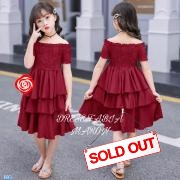 Dress Fabia maroon