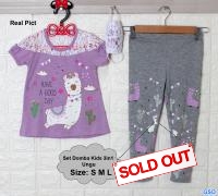 Set Domba kids  3in1ungu
