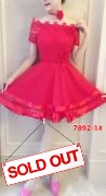 Dress import 7892-1 red