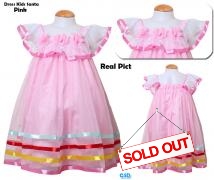 Dress Kids Santa pink