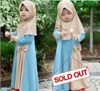 Gamis Nana kids biru muda