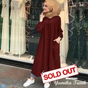 Yumika Tunik maroon