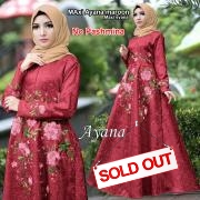 Maxi ayana maroon-maxi syana