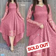 Dress Trisya Brukat Dusty
