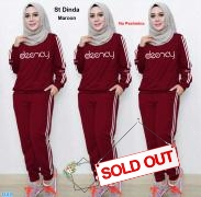 Setelan dinda maroon