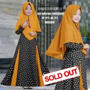 Syari Diana Polkadot mustard