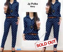 Jp polka Navy