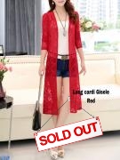 Long Cardi Gisele Red