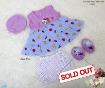 Set bayi fruits kensi 4in1 ungu